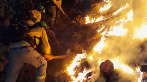 Incendio en los Guajares