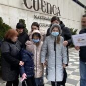 Tres de las primeras niñas ucranianas que llegaron a Cuenca el pasado mes de marzo gracias a la solidaridad de los conquenses