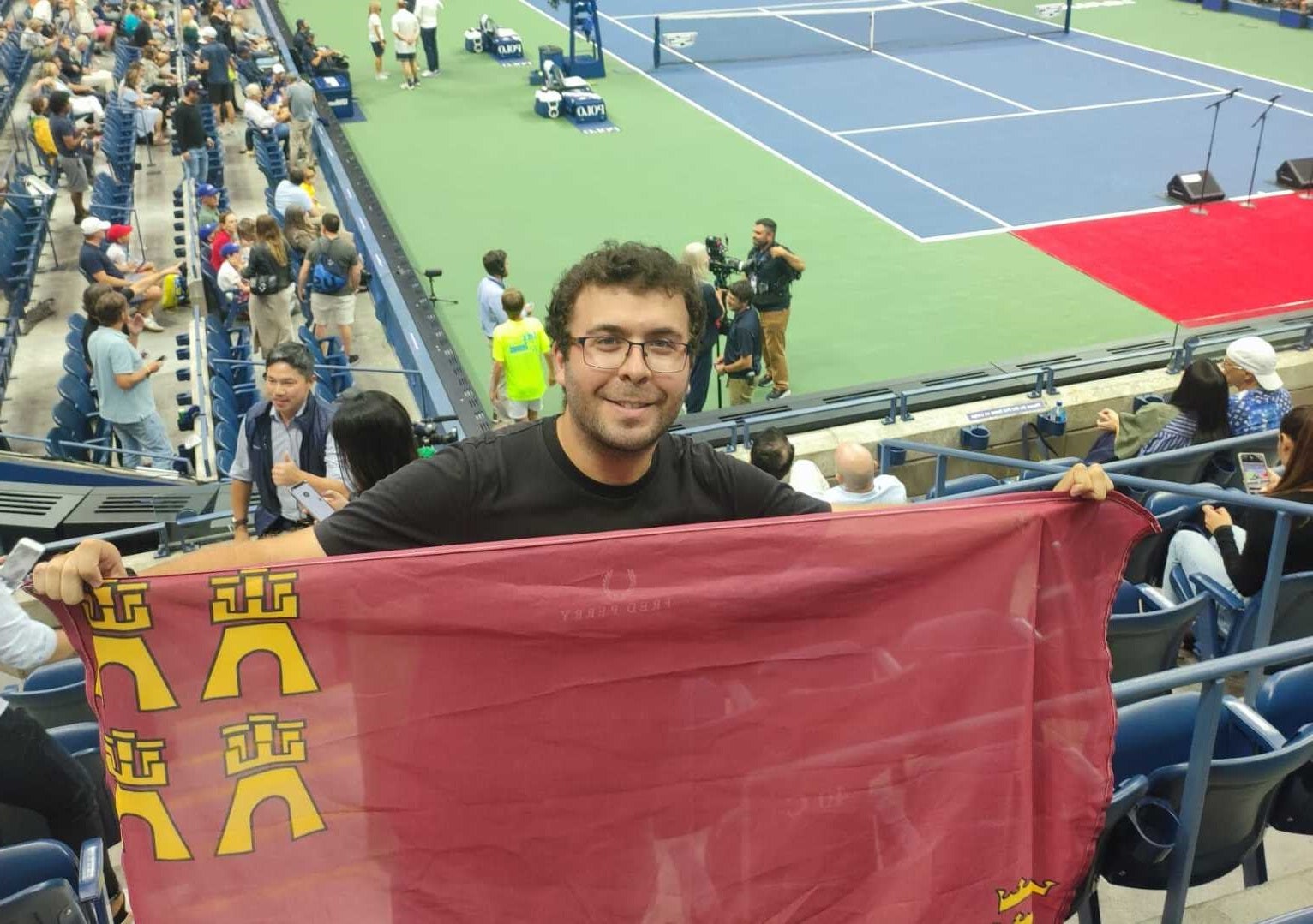 Joaquín Cantón, el aficionado murciano que disfrutó de Alcaraz en Nueva York Joaquín Cantón, el aficionado murciano que disfrutó de Alcaraz en Nueva York
