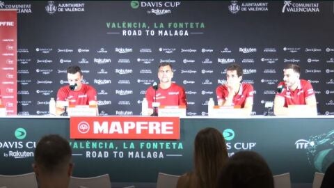Rueda de prensa del equipo español de Copa Davis Rueda de prensa del equipo español de Copa Davis