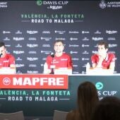 Rueda de prensa del equipo español de Copa Davis