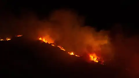 La Junta de Andalucía ha decretado esta noche el nivel 1 del Plan de Emergencias por Incendios Forestales debido al fuego que permanece activo desde el jueves pasado en la zona de Los Guájares (Granada), y han sido confinados los núcleos poblacionales de Acebuches e Ízbor. La Junta de Andalucía ha decretado esta noche el nivel 1 del Plan de Emergencias por Incendios Forestales debido al fuego que permanece activo desde el jueves pasado en la zona de Los Guájares (Granada), y han sido confinados los núcleos poblacionales de Acebuches e Ízbor.