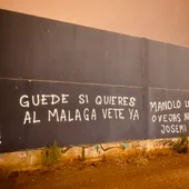 Pintadas en La Rosaleda Pintadas en La Rosaleda