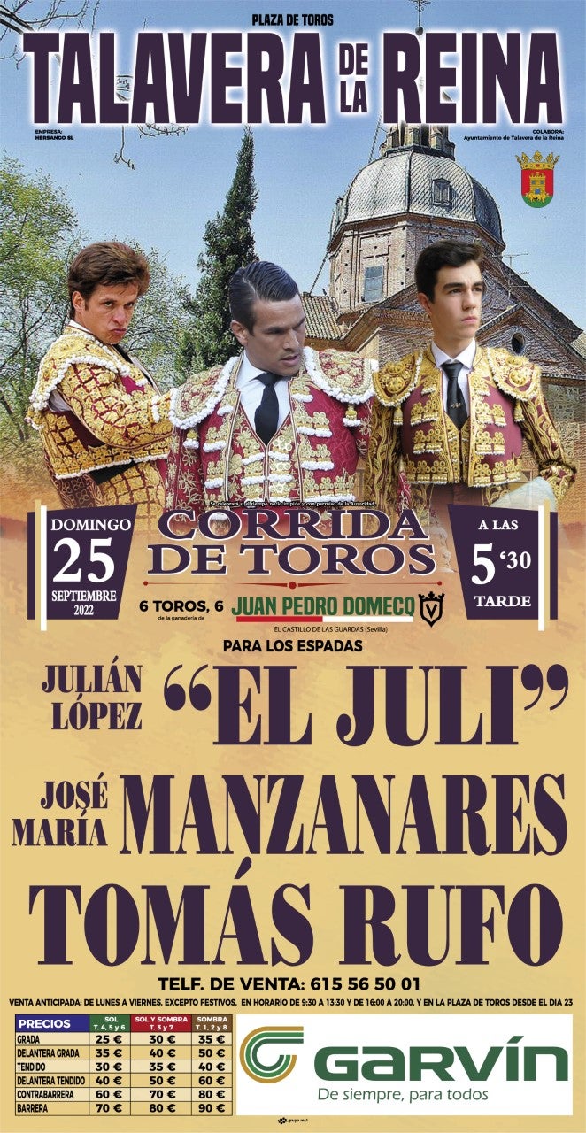 Vuelven los toros a 'San Mateo' con un gran cártel: ‘El Juli’, Manzanares y Tomás Rufo. Vuelven los toros a 'San Mateo' con un gran cártel: ‘El Juli’, Manzanares y Tomás Rufo.