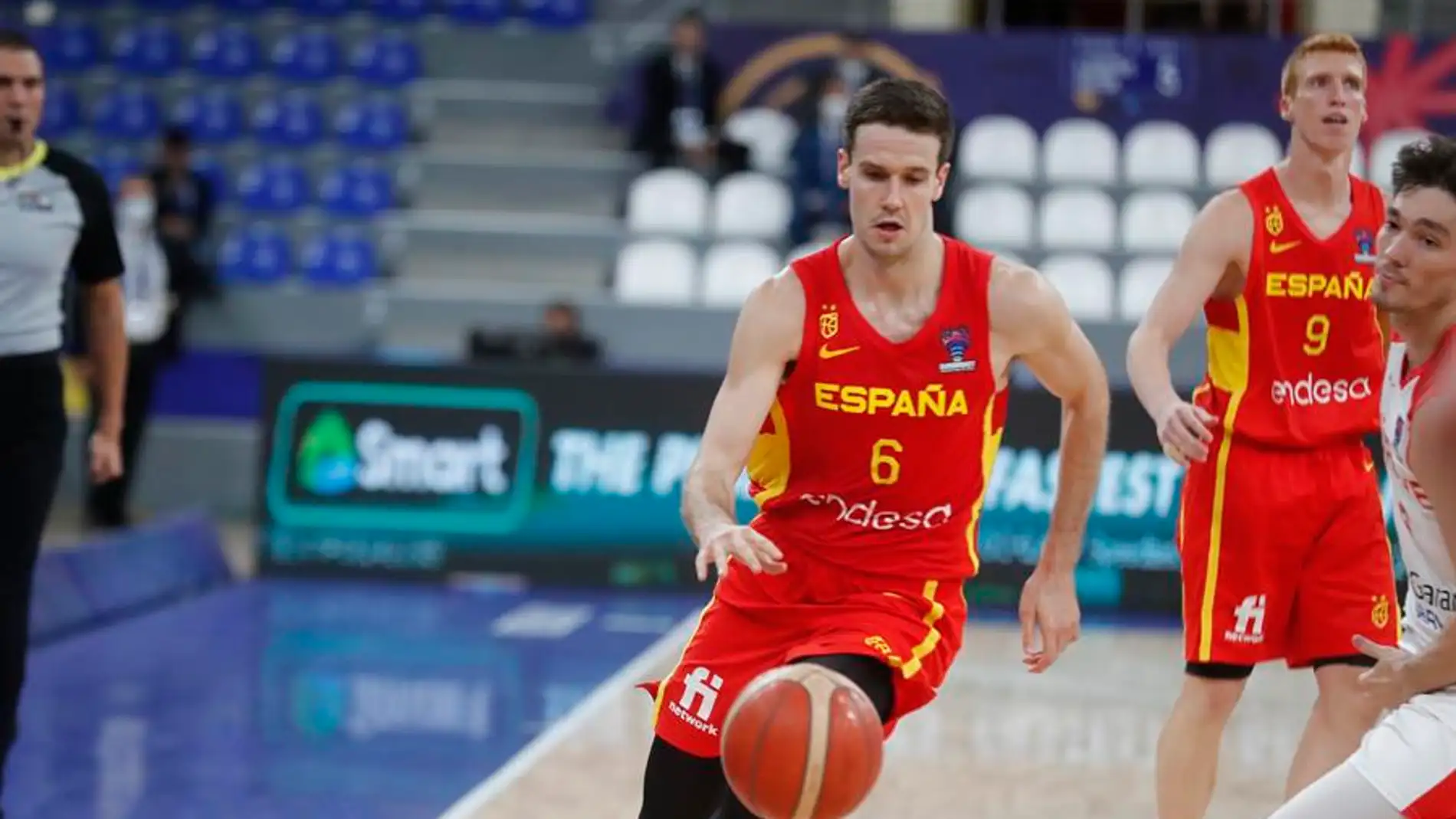 López Arostegui durante el Eurobasket López Arostegui durante el Eurobasket