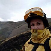 Rocío Quintana, operaria de montes y bombera forestal en la Comarca de Liébana, Cantabria