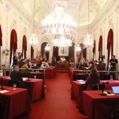 Pleno del Ayuntamiento de Cádiz durante la votación Pleno del Ayuntamiento de Cádiz durante la votación