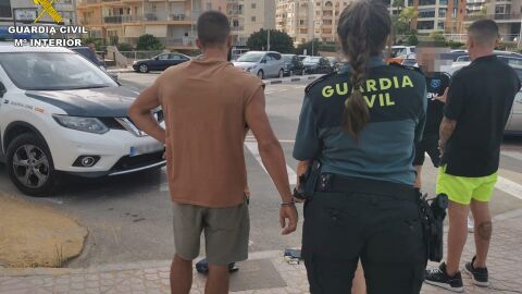 Detención de los integrantes de la banda en Calpe 