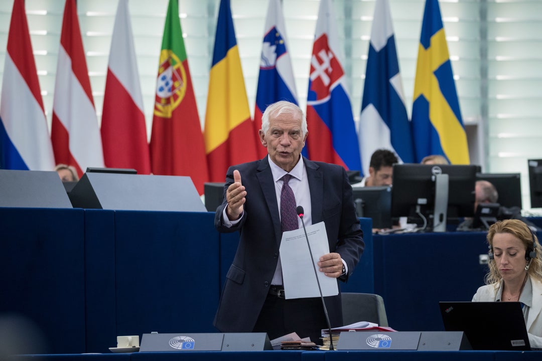 Josep Borrell: "No es el momento de flaquear, hay que insistir en las sanciones económicas a Rusia" Josep Borrell: "No es el momento de flaquear, hay que insistir en las sanciones económicas a Rusia"
