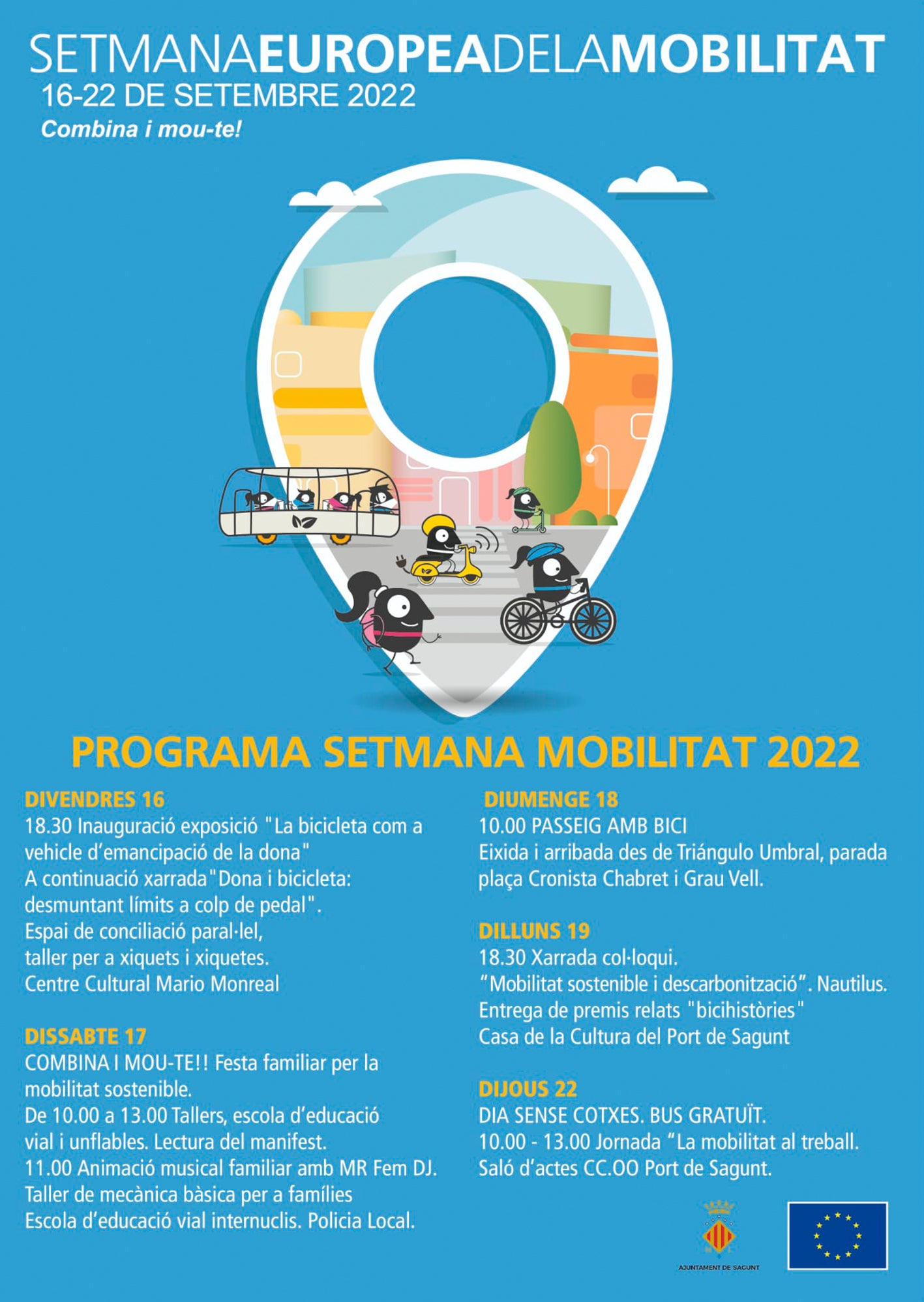 La semana de la movilidad se celebrará en Sagunto centrada en potenciar el uso de la bici La semana de la movilidad se celebrará en Sagunto centrada en potenciar el uso de la bici