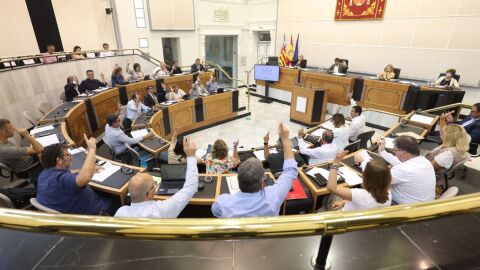 Salón de plenos de la Diputación de Alicante 