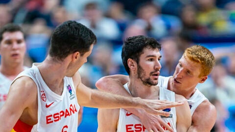 Diaz y Brizuela en el Eurobasket 2022