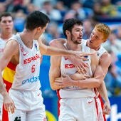 Diaz y Brizuela en el Eurobasket 2022