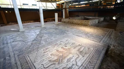 Mosaicos de la casa de Hippolytus, en Alcalá de Henares Alcalá de Henares celebra la Noche del Patrimonio abriendo recursos turísticos hasta la madrugada