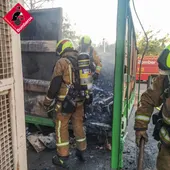 bomberos incendio contenedor benidorm bomberos incendio contenedor benidorm