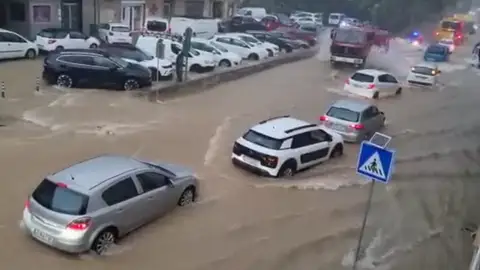 Las lluvias dejan en Felanitx 135 litros por metro cuadrado y obligan a cortar carreteras