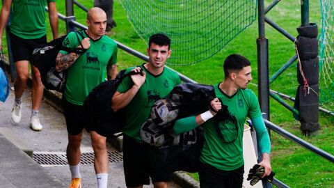 Entrenamiento Racing Santander en La Albericia