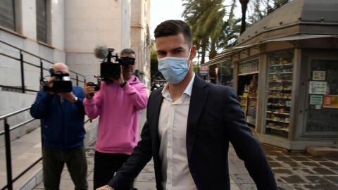 El futbolista Santi mina en una foto de archivo