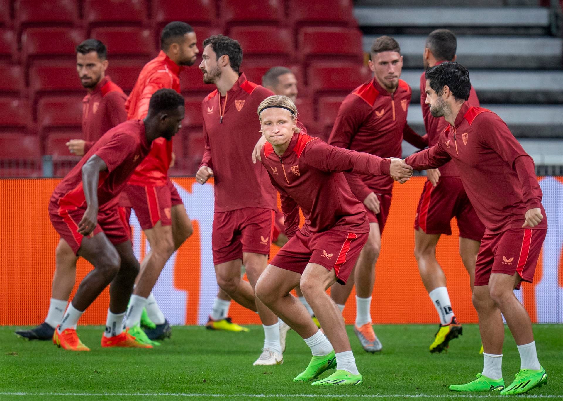 El Sevilla prepara la final de Villarreal El Sevilla prepara la final de Villarreal