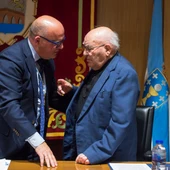 Manuel Baltar recoñece a fonda pegada que deixa Elixio Rivas Manuel Baltar recoñece a fonda pegada que deixa Elixio Rivas