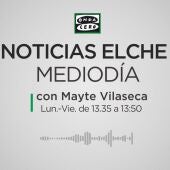 Noticias Elche Mediodía se emite de lunes a viernes de 13:35 a 13:50 horas.