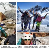 familia segoviana escala Cordillera blanca de Perún