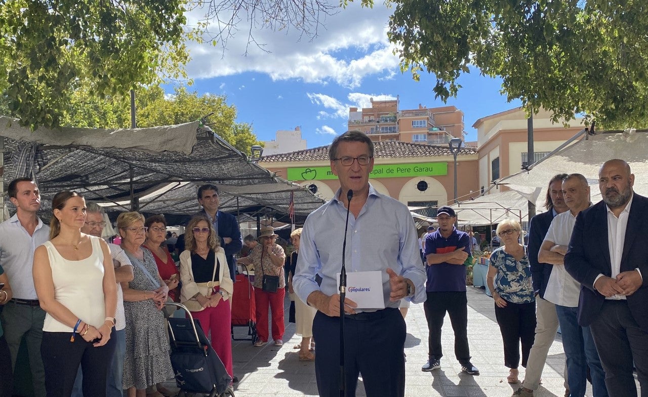 Feijóo: "Si hoy hubiese elecciones en Baleares el Partido Popular sería la fuerza más votada" Feijóo: "Si hoy hubiese elecciones en Baleares el Partido Popular sería la fuerza más votada"