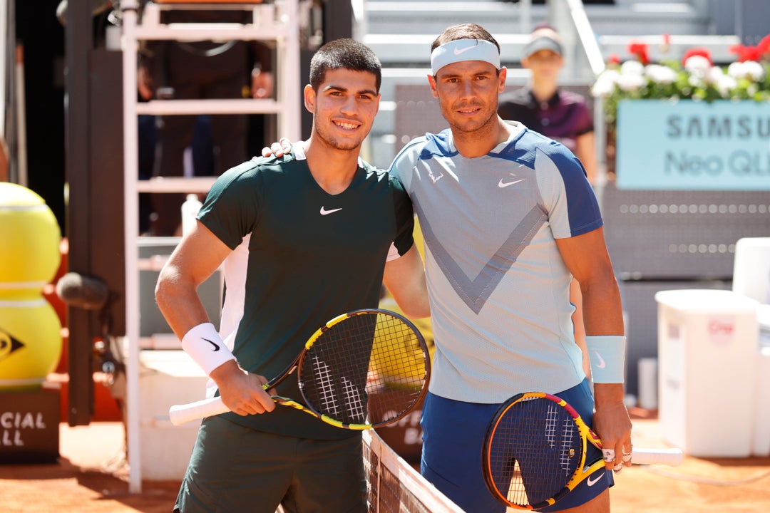 Alcaraz y Nadal hacen historia: serán número 1 y número 2 del mundo Alcaraz y Nadal hacen historia: serán número 1 y número 2 del mundo