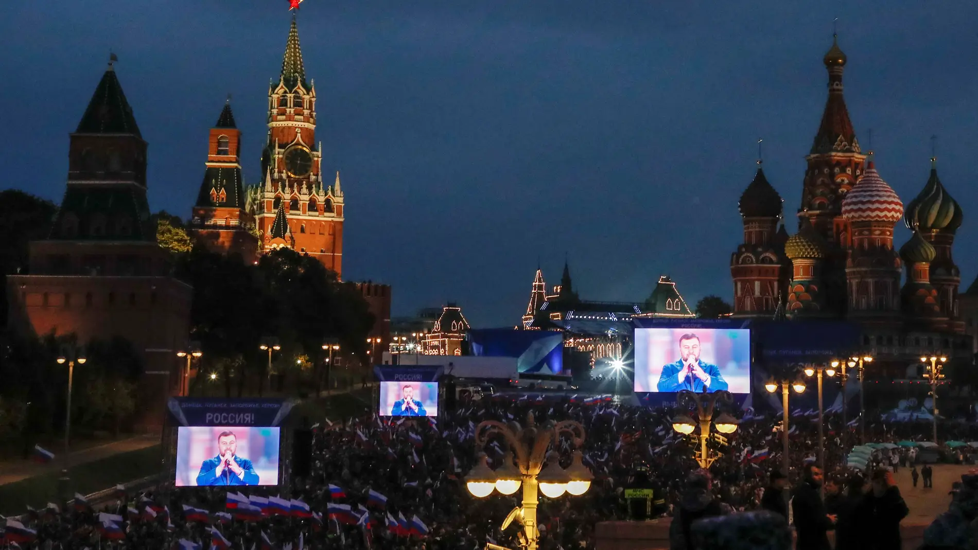 Putin celebra en Moscú la anexión de las provincias ocupadas del este de Ucrania: "¡La victoria será nuestra!"