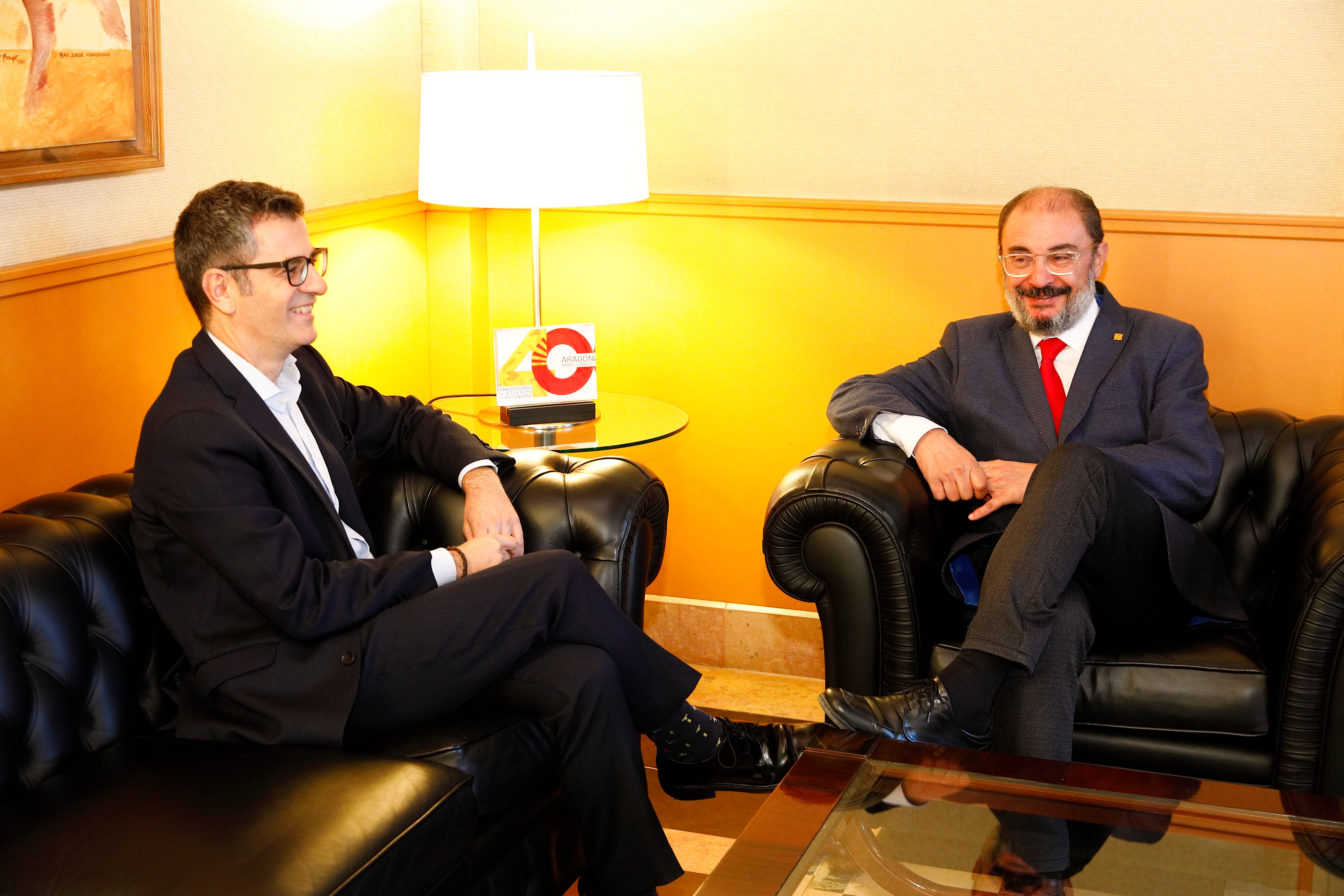 Bolaños dice que siguen "estudiando" las ayudas para Teruel y a Lambán le parece "inquietante" Bolaños dice que siguen "estudiando" las ayudas para Teruel y a Lambán le parece "inquietante"