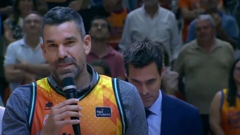 Rafa Martínez agradece el homenaje