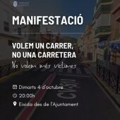 Cartel manifestación