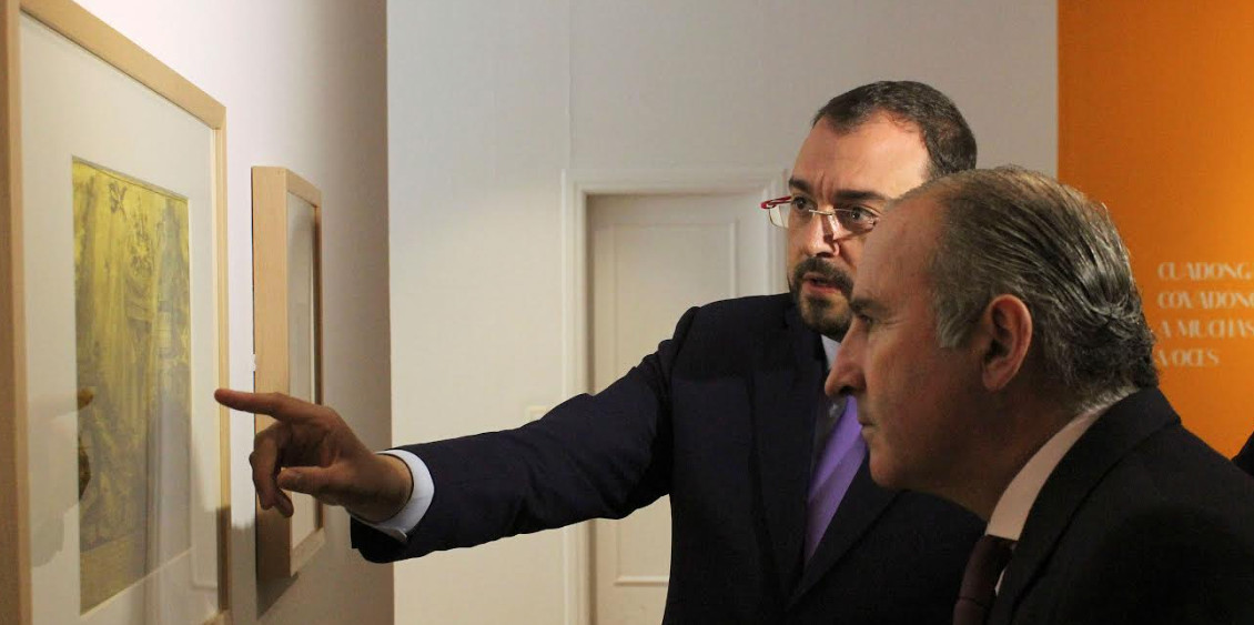 Adrián Barbón destaca la calidad de la muestra "Covadonga a través del arte" Adrián Barbón destaca la calidad de la muestra "Covadonga a través del arte"