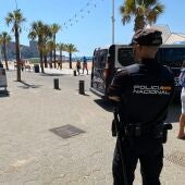 policia nacional benidorm playa levante