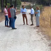 Visita del delegado al camino entre Arcos y Grazalema Visita del delegado al camino entre Arcos y Grazalema
