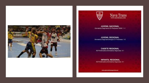 Empates del Balonmano Nava y Gimn&aacute;stica