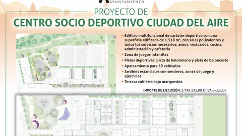 El ayuntamiento de Alcalá de Henares presenta el proyecto de Centro Socio Deportivo para el barrio de Ciudad del Aire El ayuntamiento de Alcalá de Henares presenta el proyecto de Centro Socio Deportivo para el barrio de Ciudad del Aire
