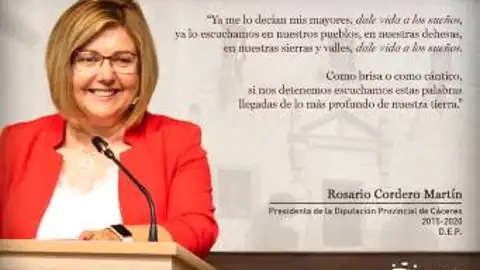 Las diputaciones provinciales reconocen la labor en la lucha contra la despoblación de Charo Cordero Las diputaciones provinciales reconocen la labor en la lucha contra la despoblación de Charo Cordero