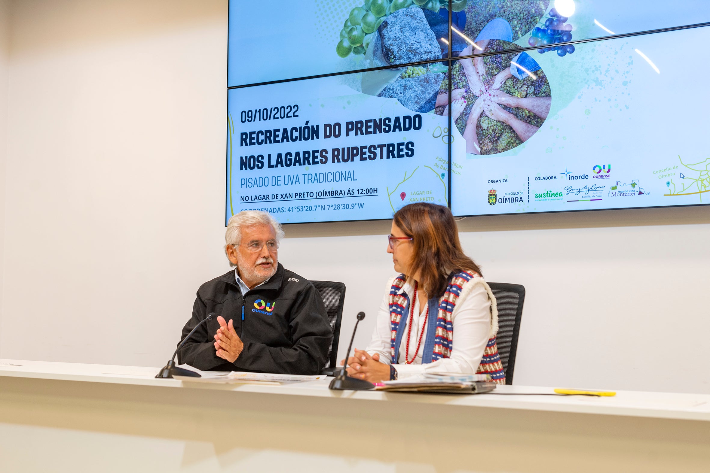 Oímbra retrocede ao medievo coa recreación do prensado Oímbra retrocede ao medievo coa recreación do prensado