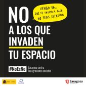 Imagen de la campaña "No es no" para las Fiestas del Pilar