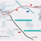 El Ministerio licita por 25 millones el acondicionamiento del acceso a Badajoz por la N-432 El Ministerio licita por 25 millones el acondicionamiento del acceso a Badajoz por la N-432