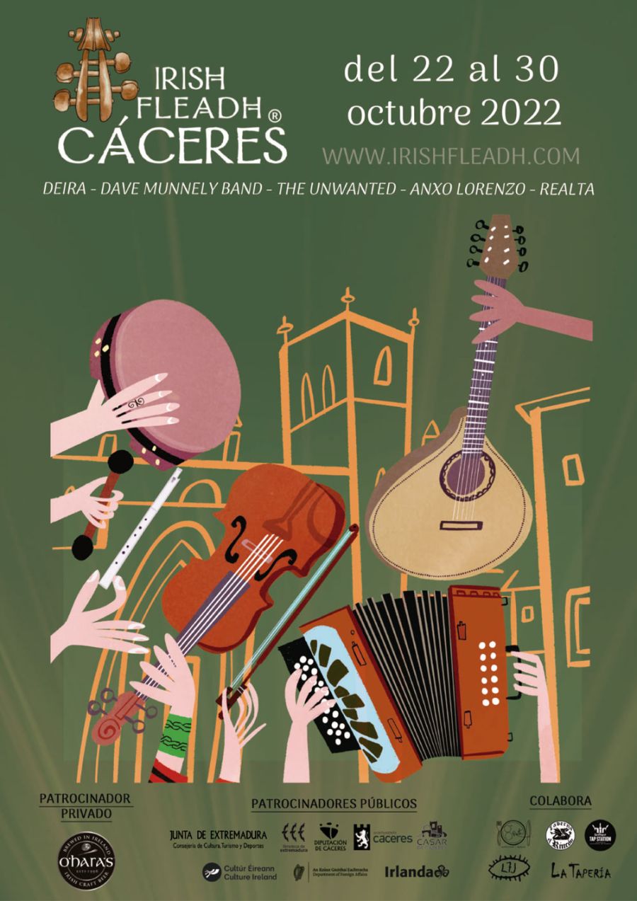 Cáceres acogerá del 22 al 30 de octubre la XVIII edición del Festival Irish Fleadh Cáceres acogerá del 22 al 30 de octubre la XVIII edición del Festival Irish Fleadh