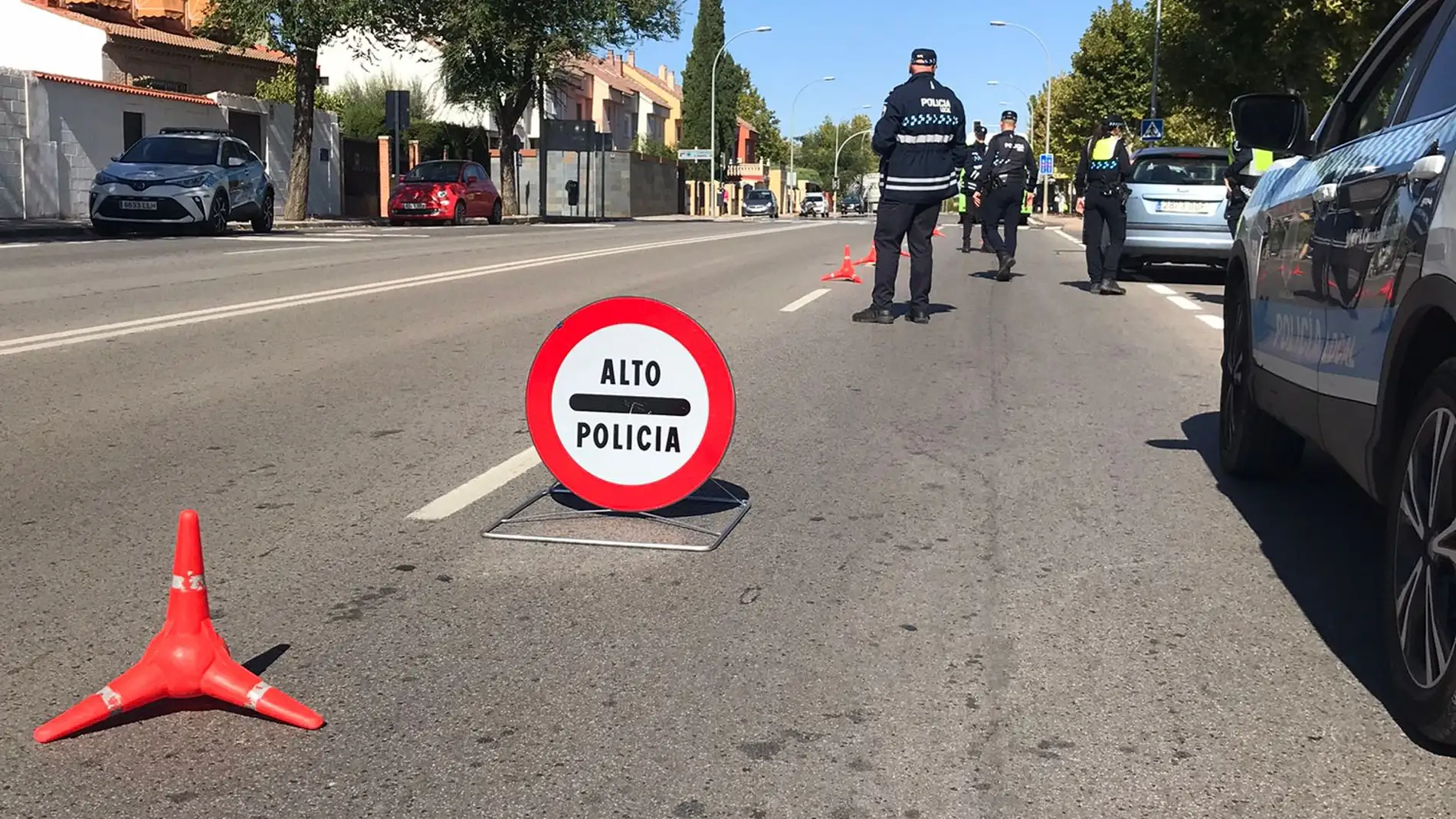 Control de tráfico de la Policía Local de Ciudad Real