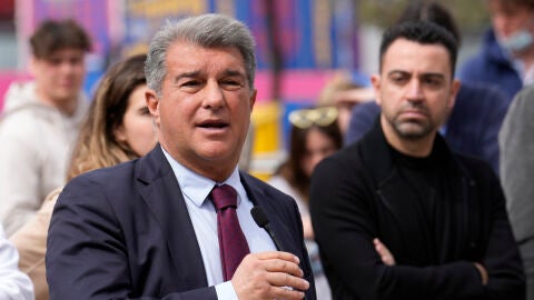 El presidente del F.C. Barcelona, Joan Laporta, en una fotograf&iacute;a de archivo