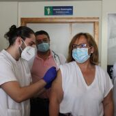 Carmen Olmedo ya se ha vacunado hoy contra la gripe