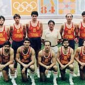La selección española de baloncesto para los Juegos Olímpicos de Los Ángeles'84.