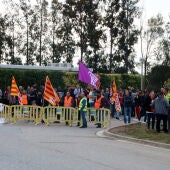 Protesta de treballadors d’Idiada