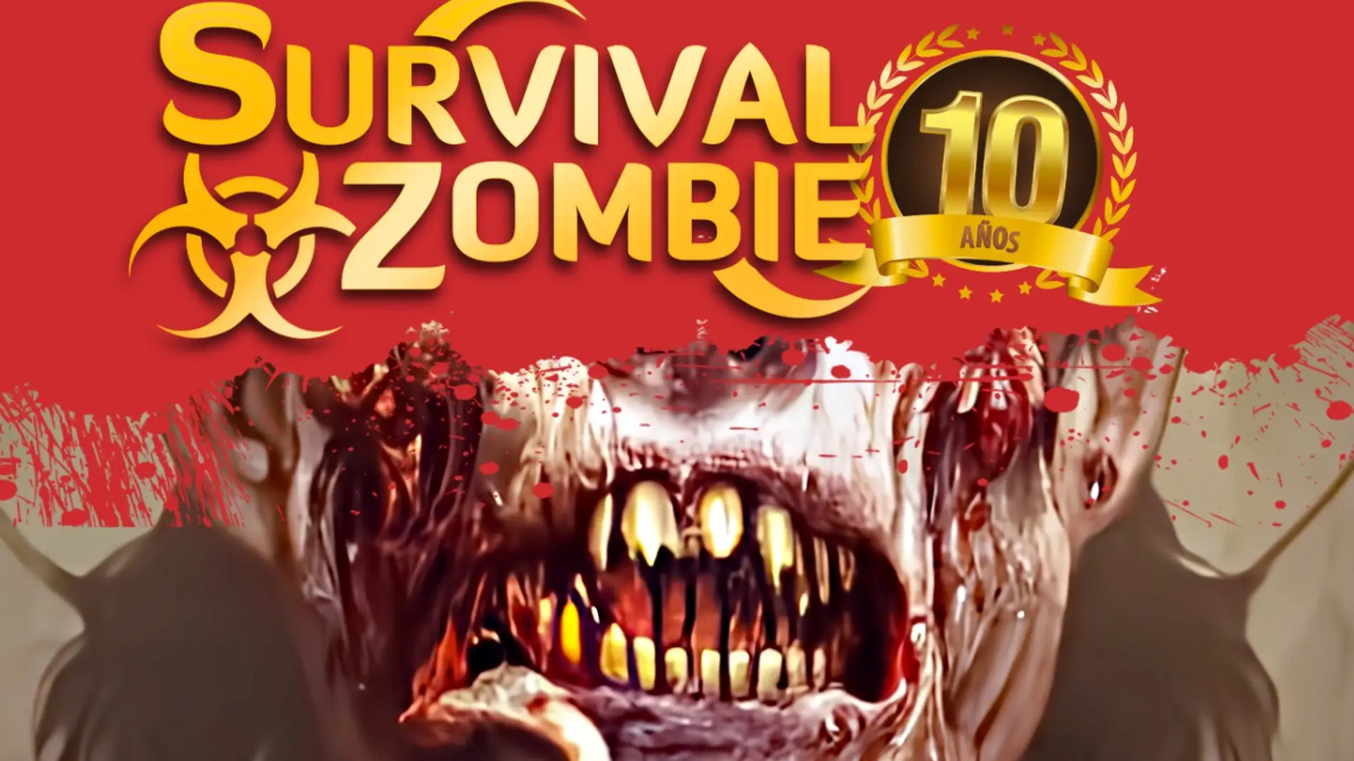 Detalle del cartel del Survival Zombie de Cangas de Onís