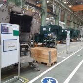 La cadena de producción en la Fábrica de Armas de Trubia