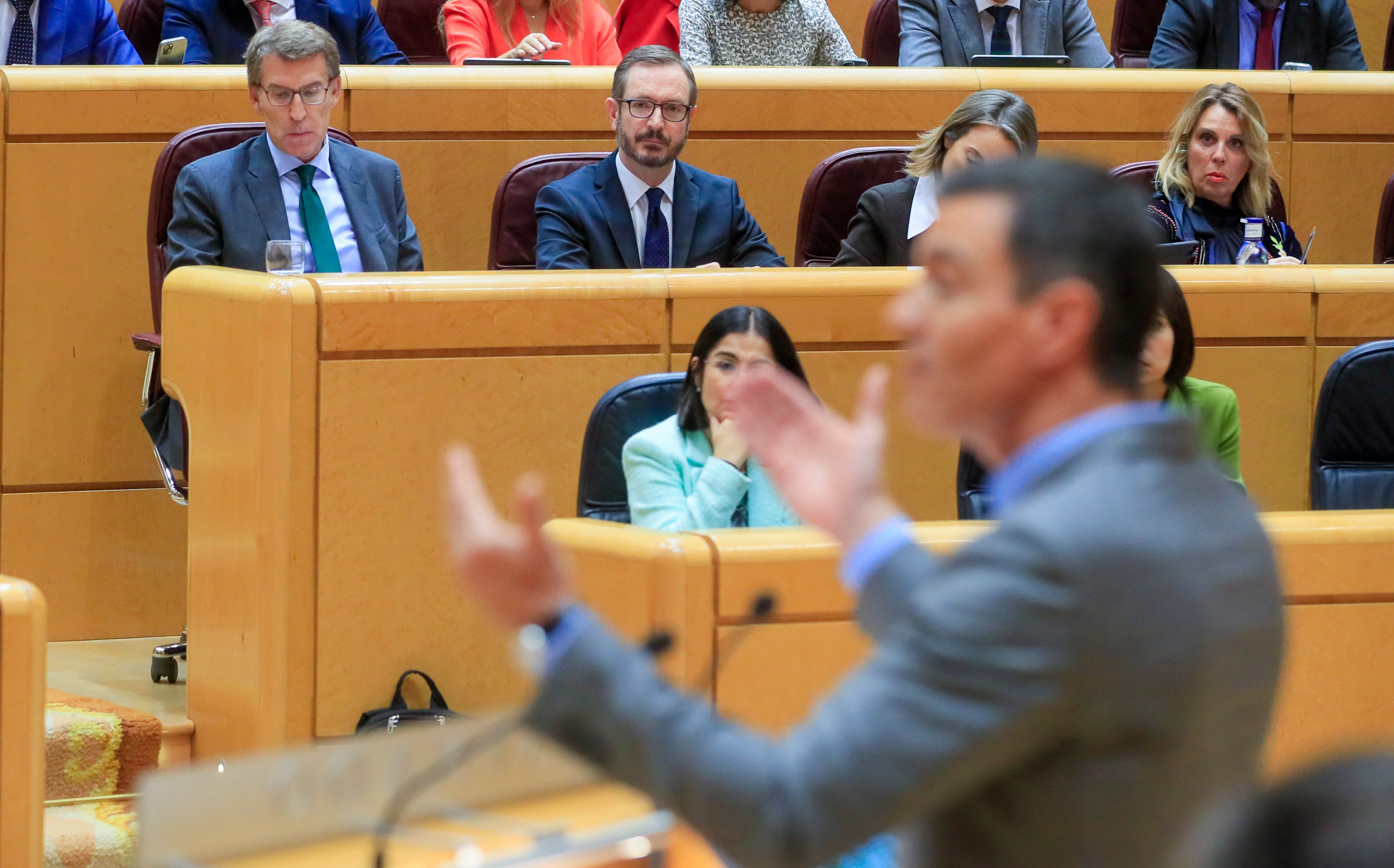 Feijóo, a Sánchez: "Este va a ser su último presupuesto como presidente de España" Feijóo, a Sánchez: "Este va a ser su último presupuesto como presidente de España"